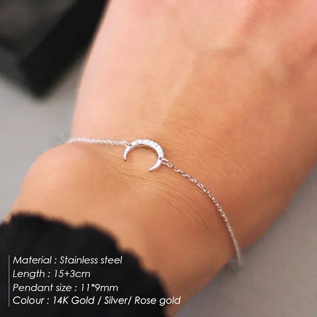 Moon Charm Bracelet