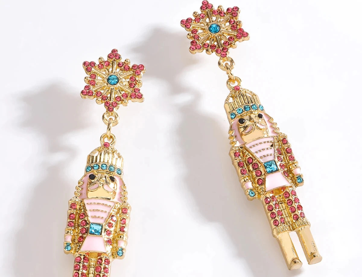 Nutcracker Rhinestone Earrings