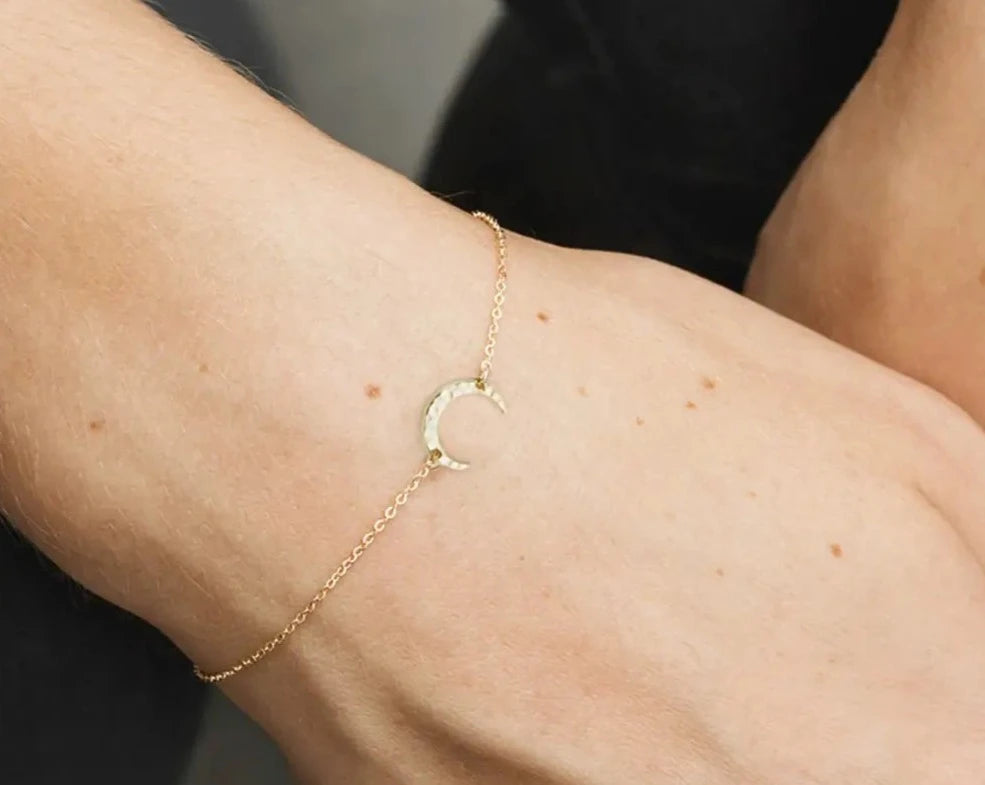 User Moon Charm Bracelet