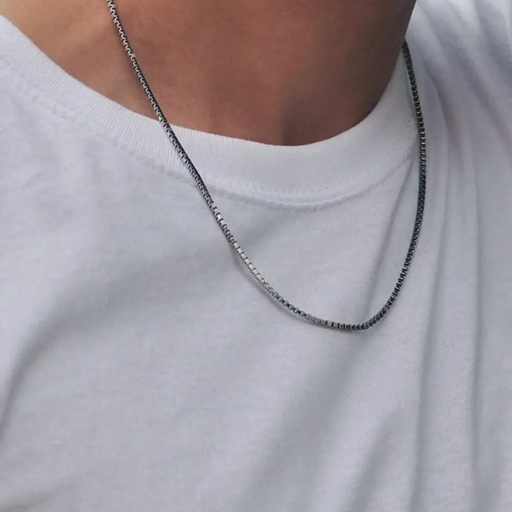 Box Chain Choker Necklace