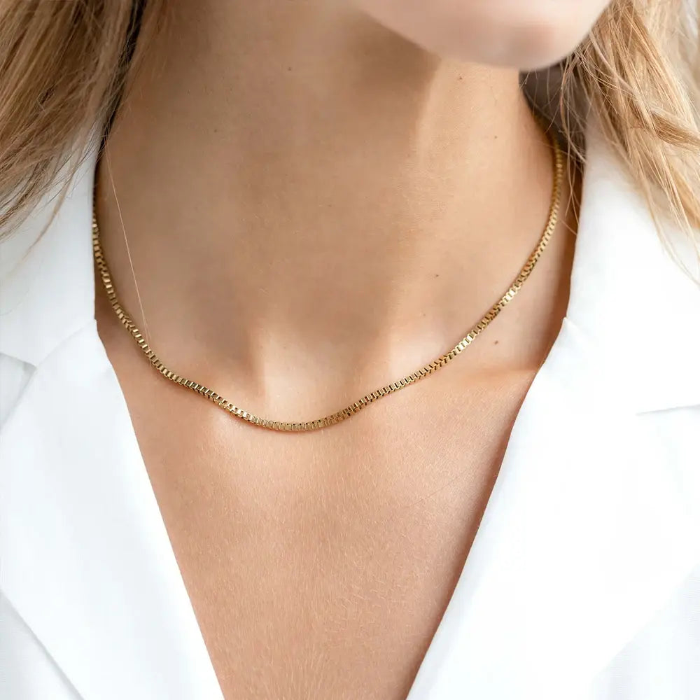 Box Chain Choker Necklace