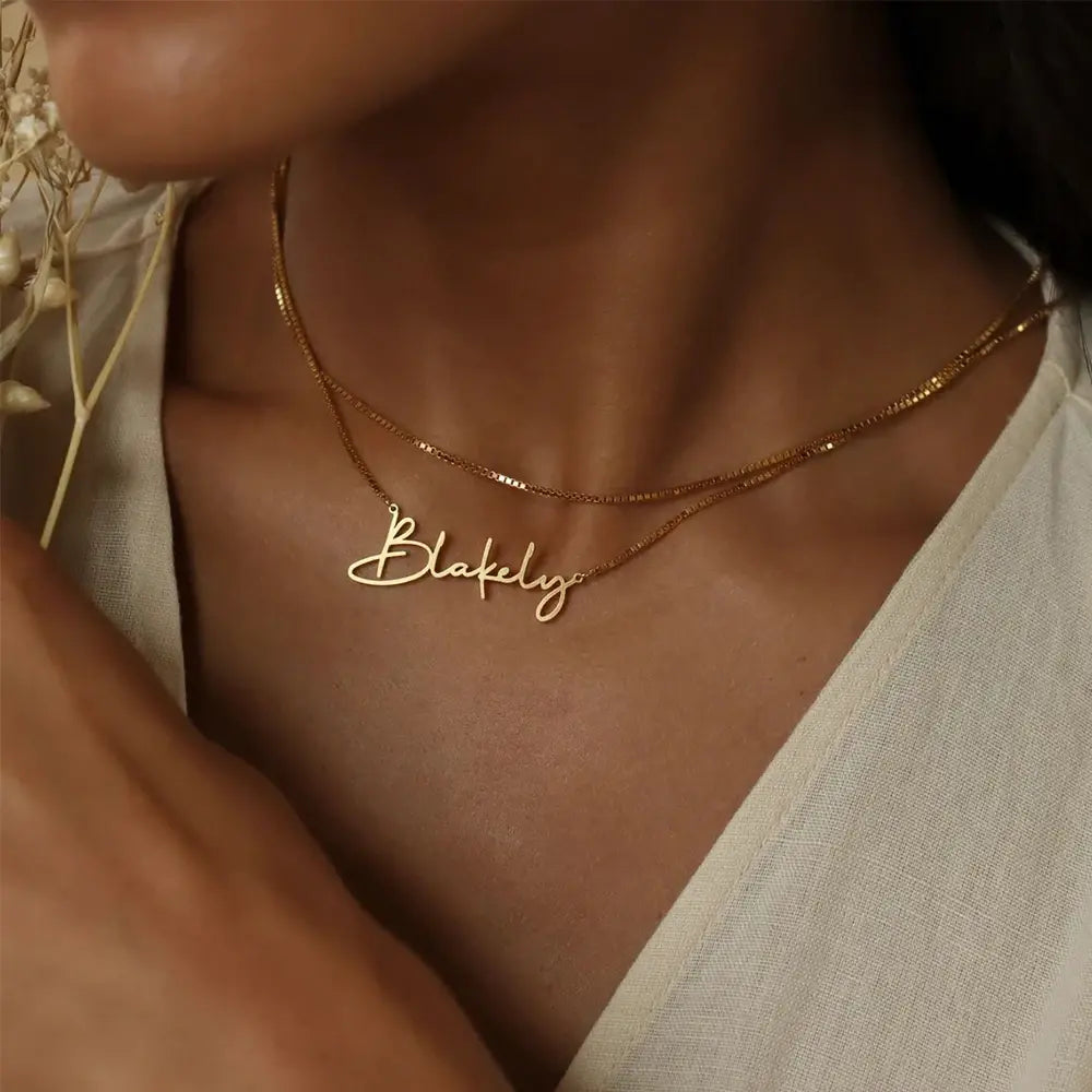 Customized Fashion Stainless Steel Name Necklace