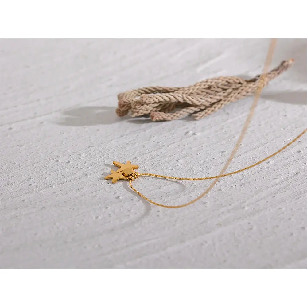 Starfish CZ Pendant Necklace