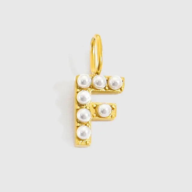 Alphabet Pearl Pendant