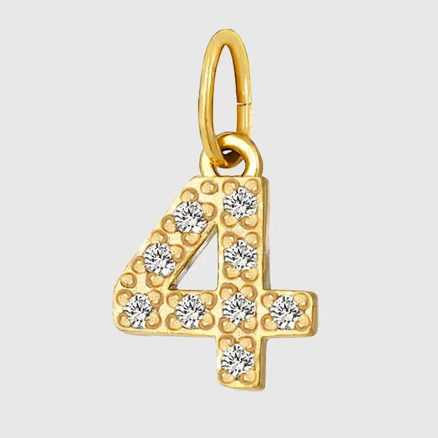 Diamond Alphabet Pendant