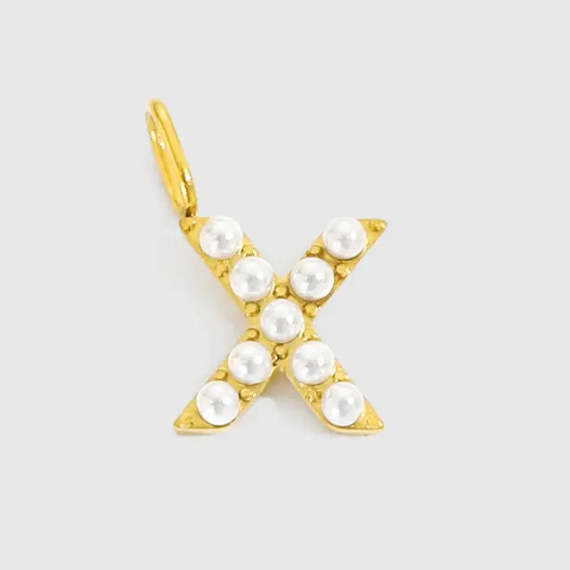 Alphabet Pearl Pendant