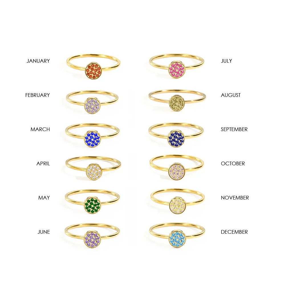 Zirconia Birthstone Ring