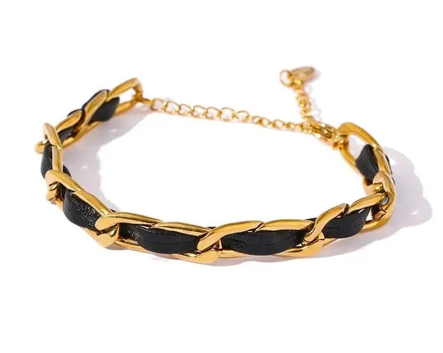 Leather Chain Bracelet