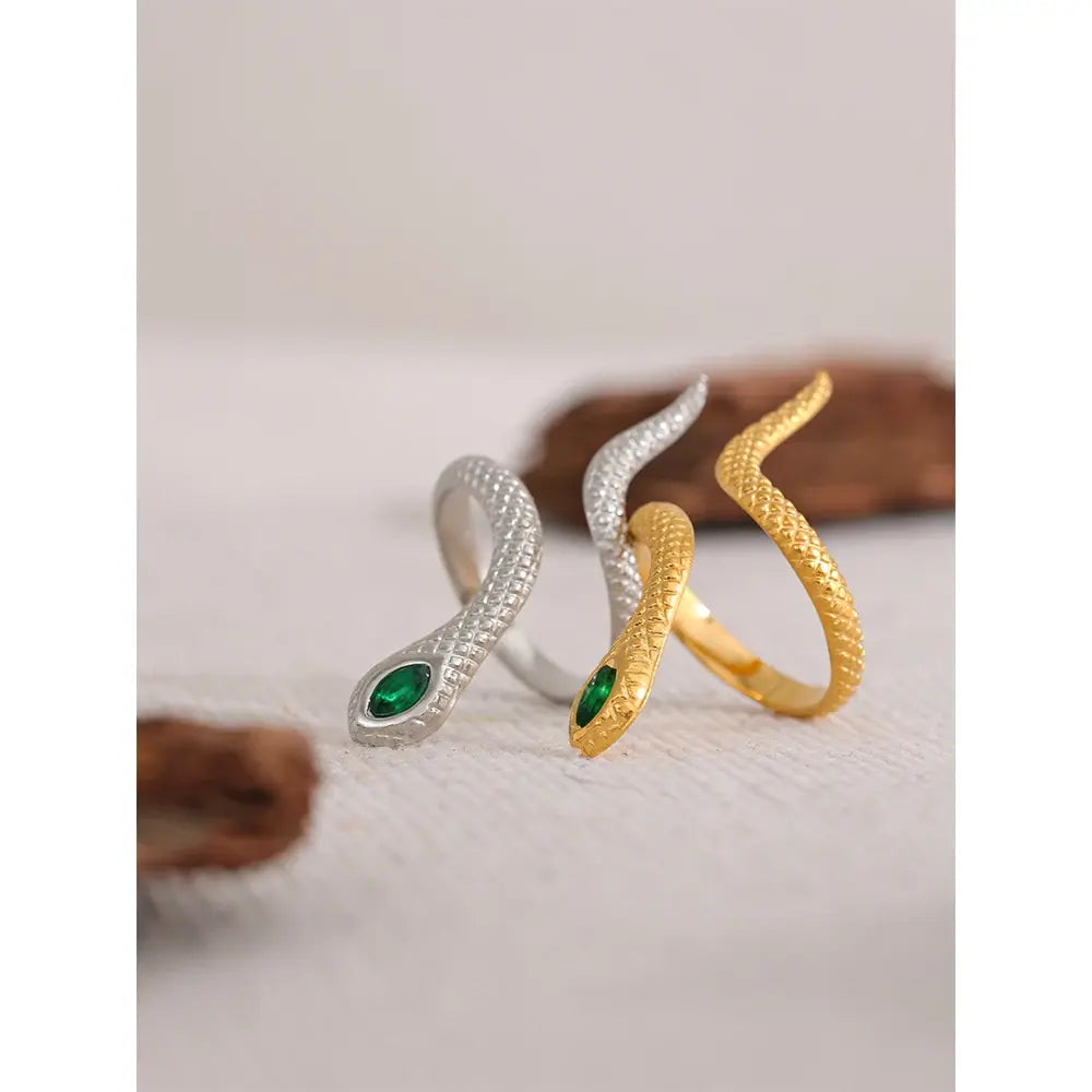 Snake Stainless Steel Ring 