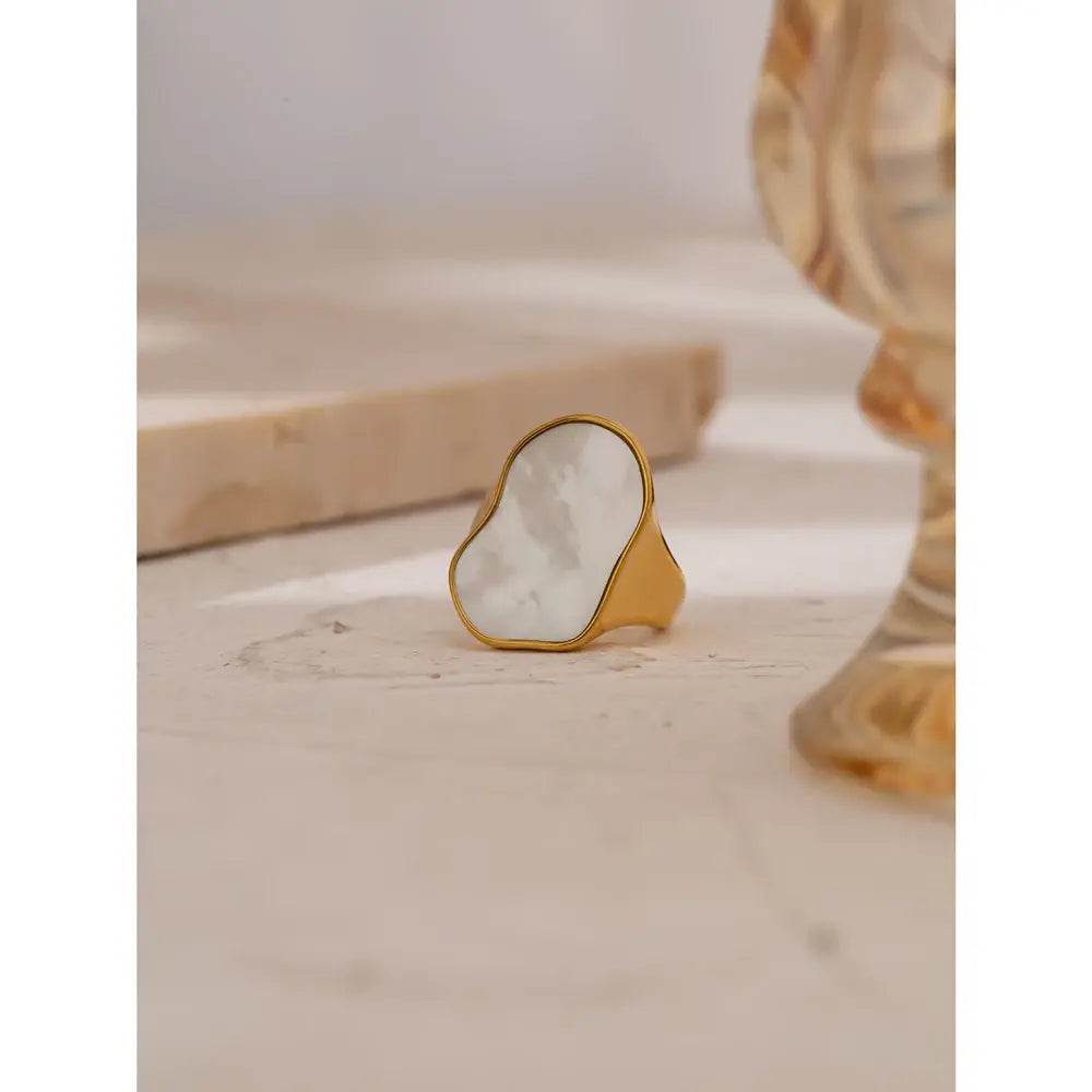 Irregular Natural Shell Ring