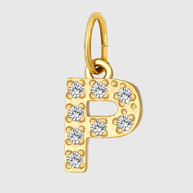 Diamond Alphabet Pendant