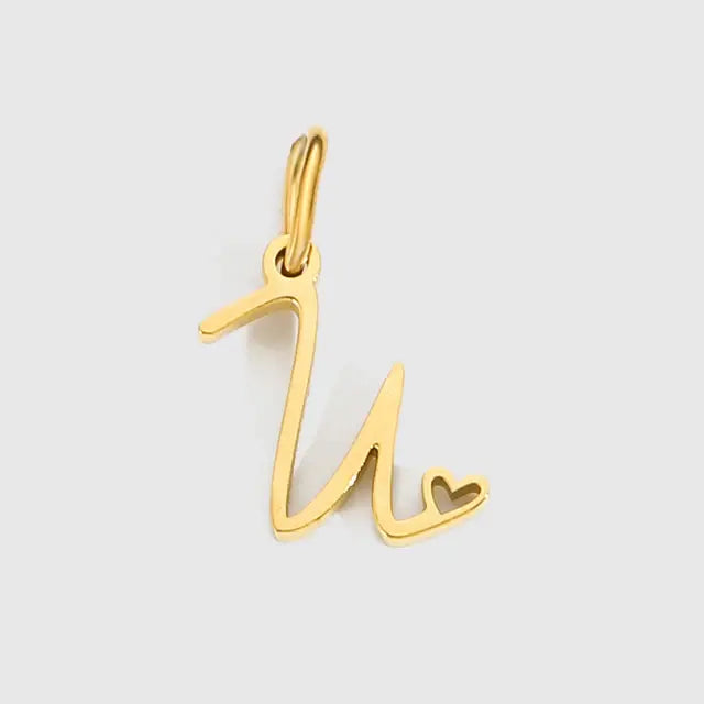 Heart Alphabet Pendant