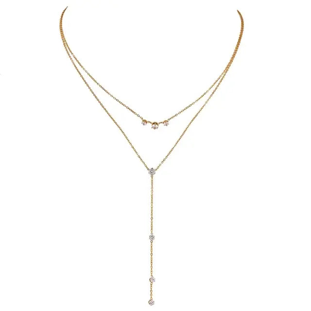 Bling Cubic Zirconia Long Necklace