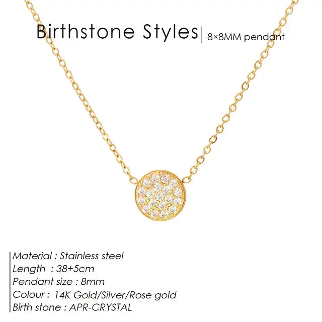 Birthstone Zirconia Necklace