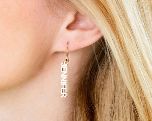 Personalized Customized Name Earrings