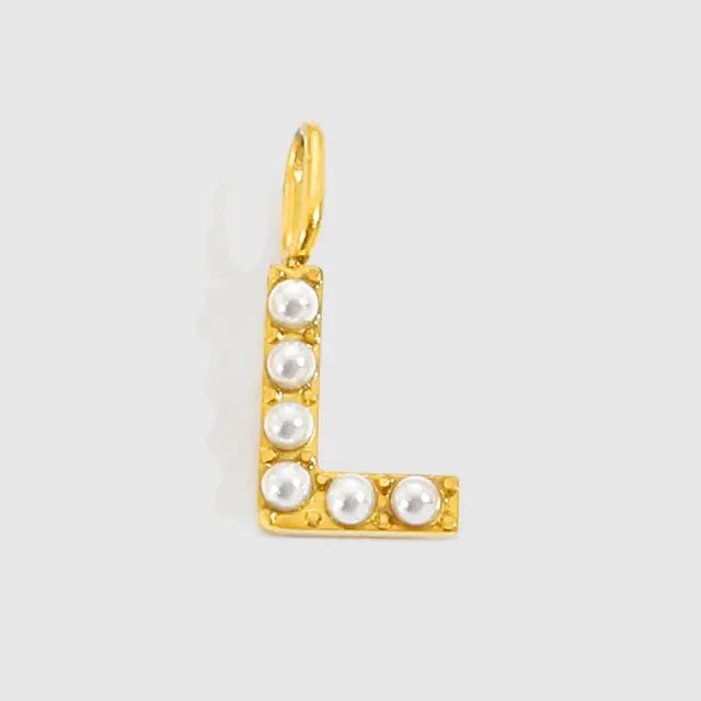 Alphabet Pearl Pendant