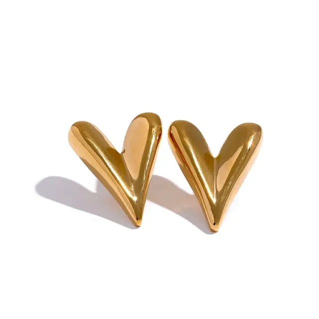 Heart Stud Earrings