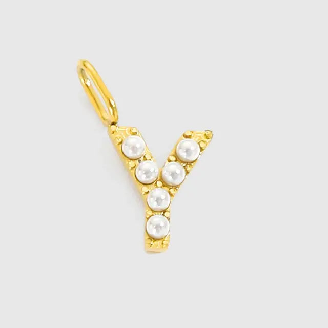 Alphabet Pearl Pendant