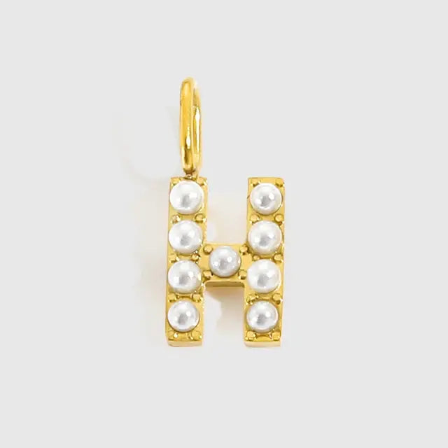 Alphabet Pearl Pendant