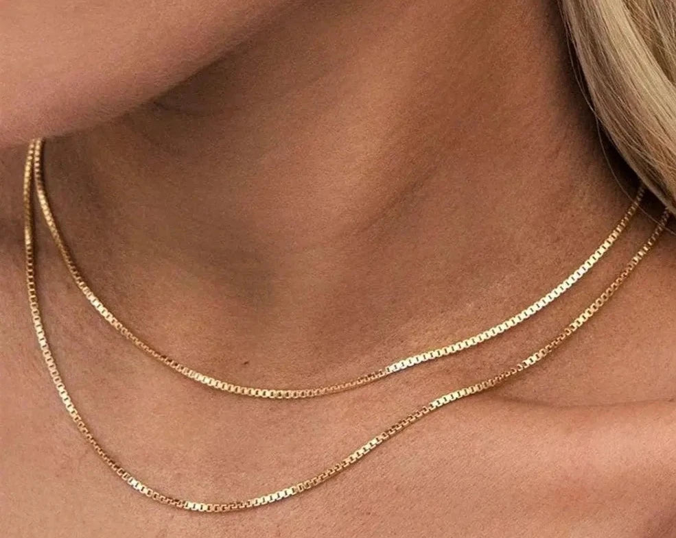 Box Chain Choker Necklace 