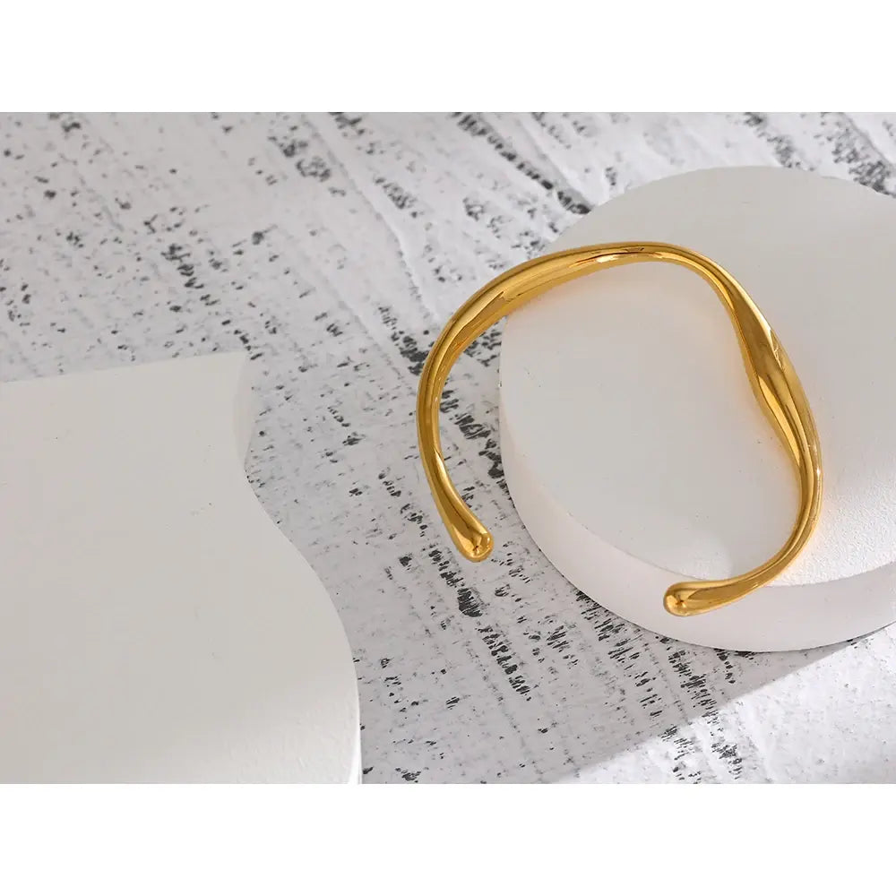 Minimalist Gold Color Wrist Bracelet Bangle