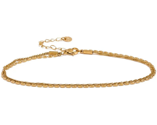 Double Layer Chain Anklet