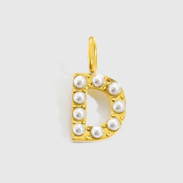 Alphabet Pearl Pendant