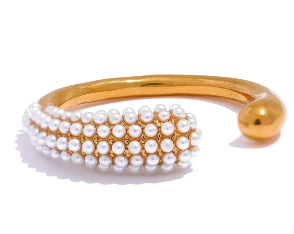 Elegant Imitation Pearls Ring