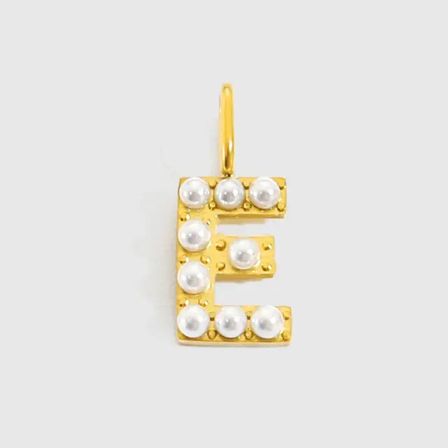 Alphabet Pearl Pendant