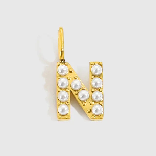 Alphabet Pearl Pendant