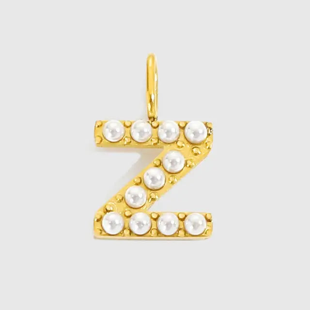 Alphabet Pearl Pendant