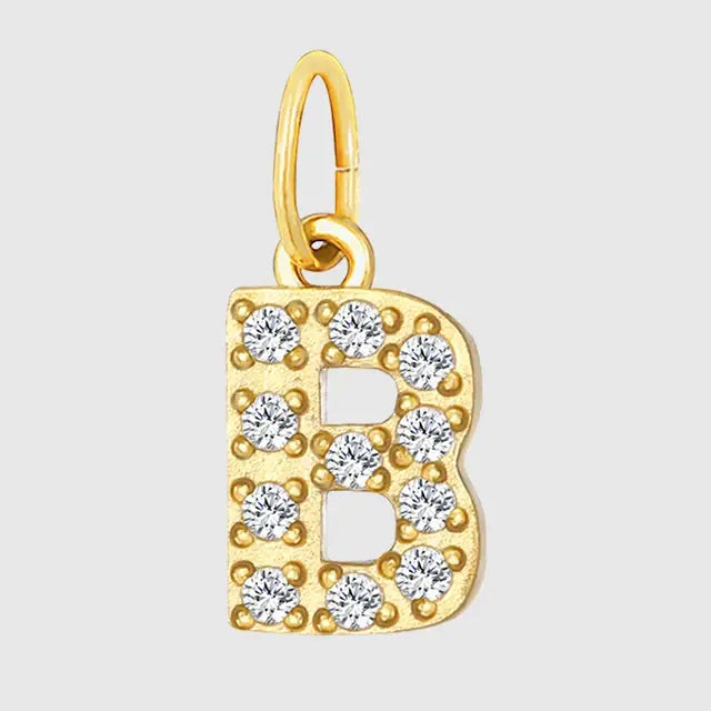 Diamond Alphabet Pendant