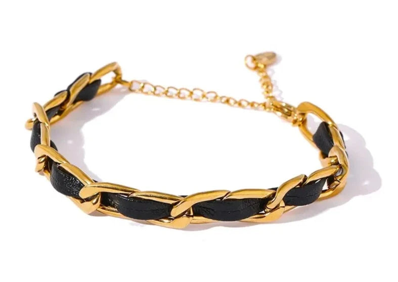 Leather Chain Bracelet