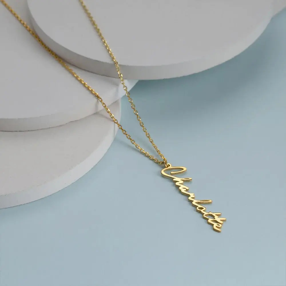 Handmade Vertical Name Necklace