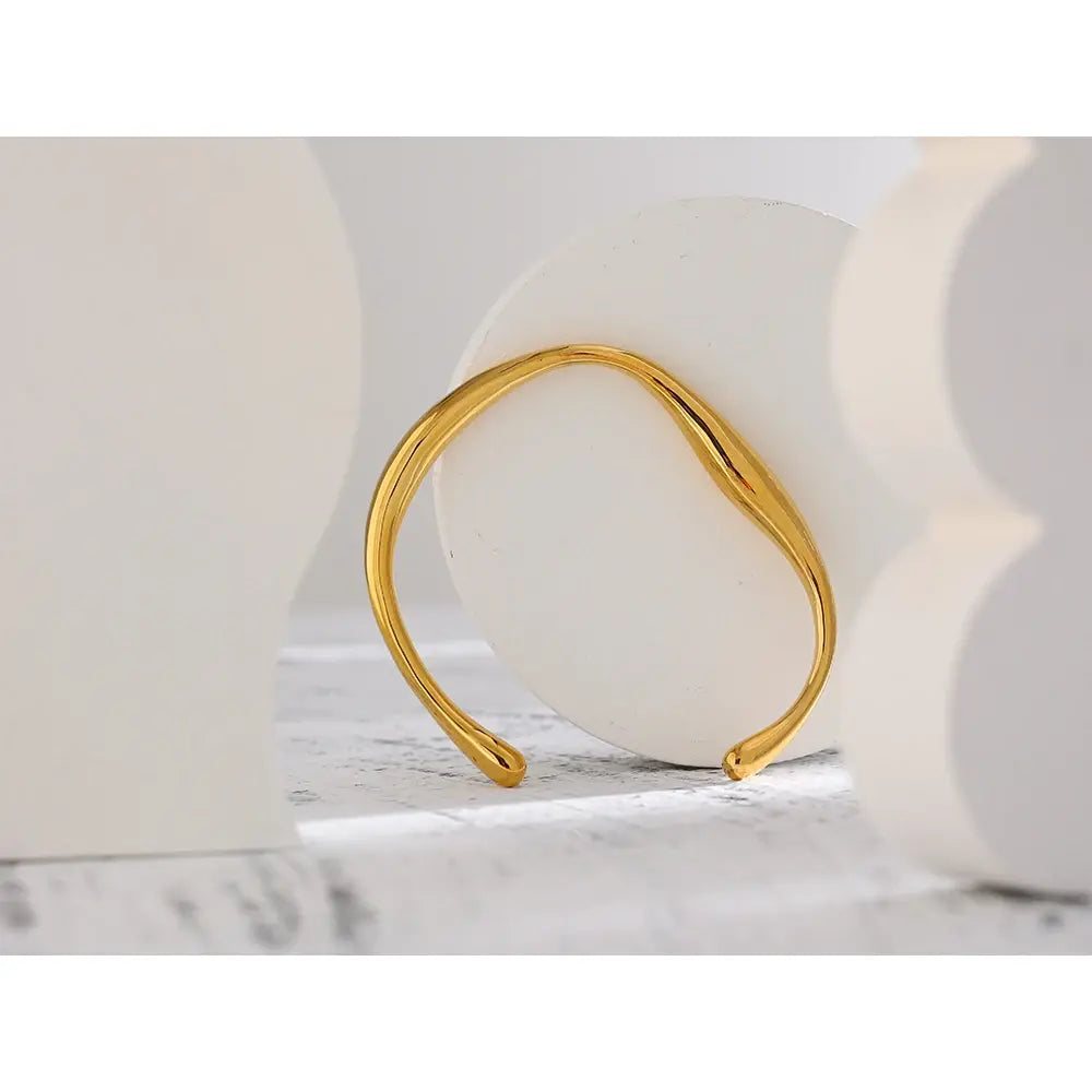 Minimalist Gold Color Wrist Bracelet Bangle