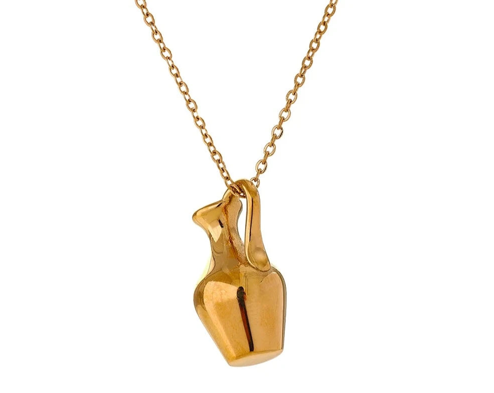 Vase Kettle Charm Necklace