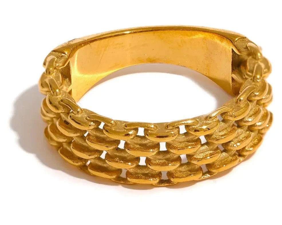  Gold Chain Ring