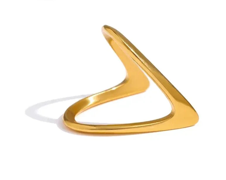 Minimalist Metal Golden Finger Rings 