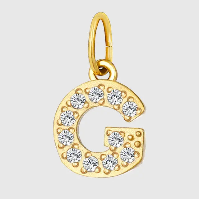 Diamond Alphabet Pendant