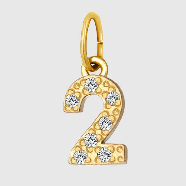 Diamond Alphabet Pendant