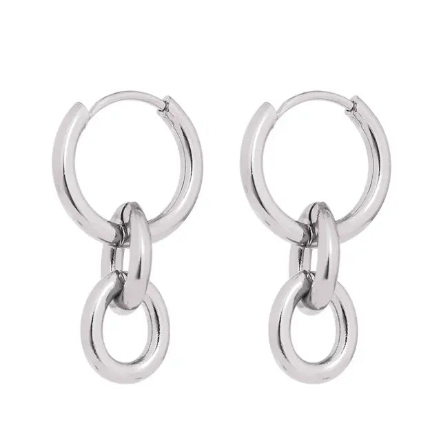 Round Huggie Earrings