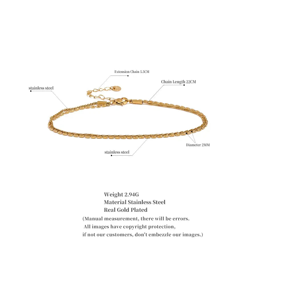 Double Layer Exquisite Chain Anklet