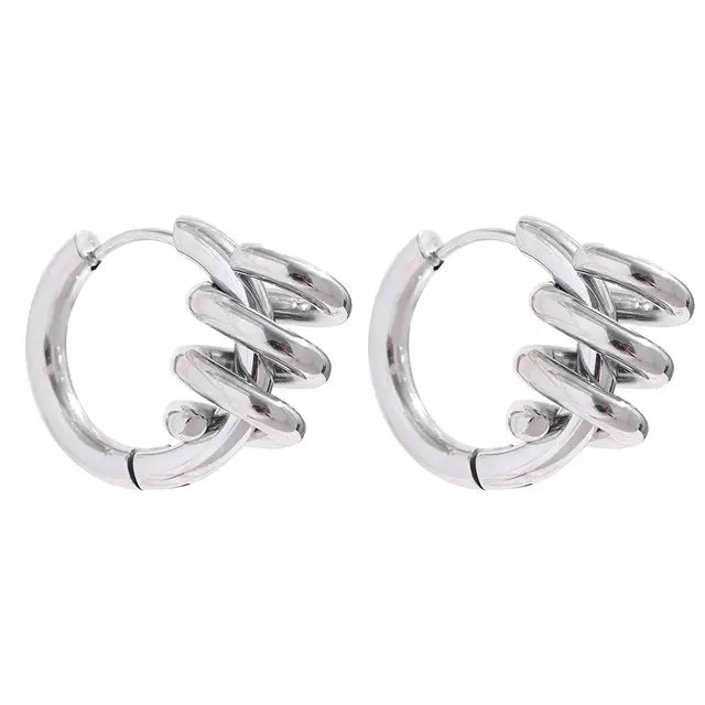 Twisted Hoop Earrings