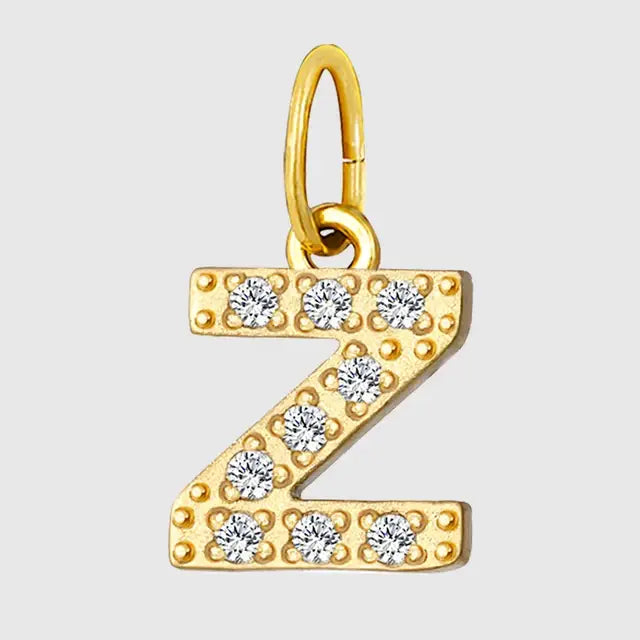 Diamond Alphabet Pendant