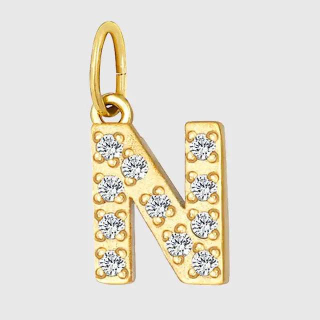 Diamond Alphabet Pendant