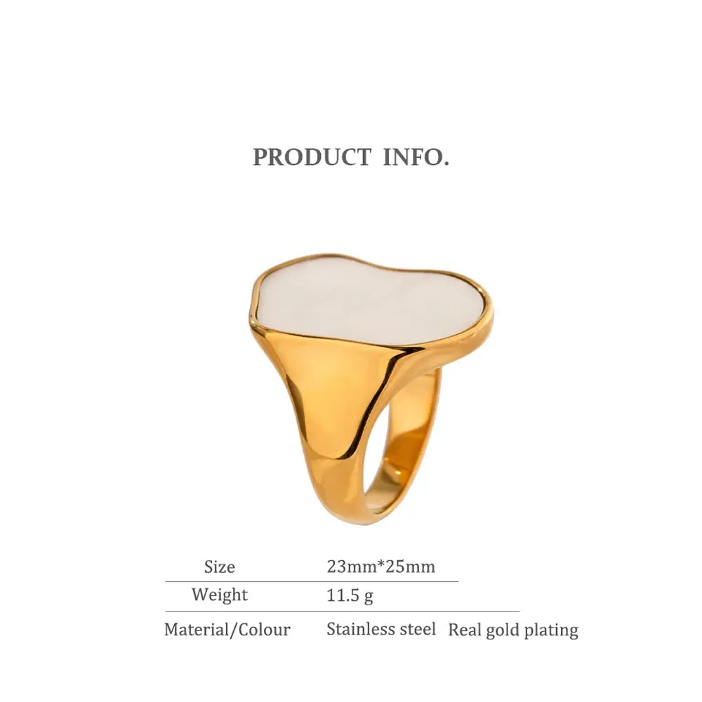 Irregular Natural Shell Ring