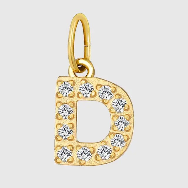 Diamond Alphabet Pendant