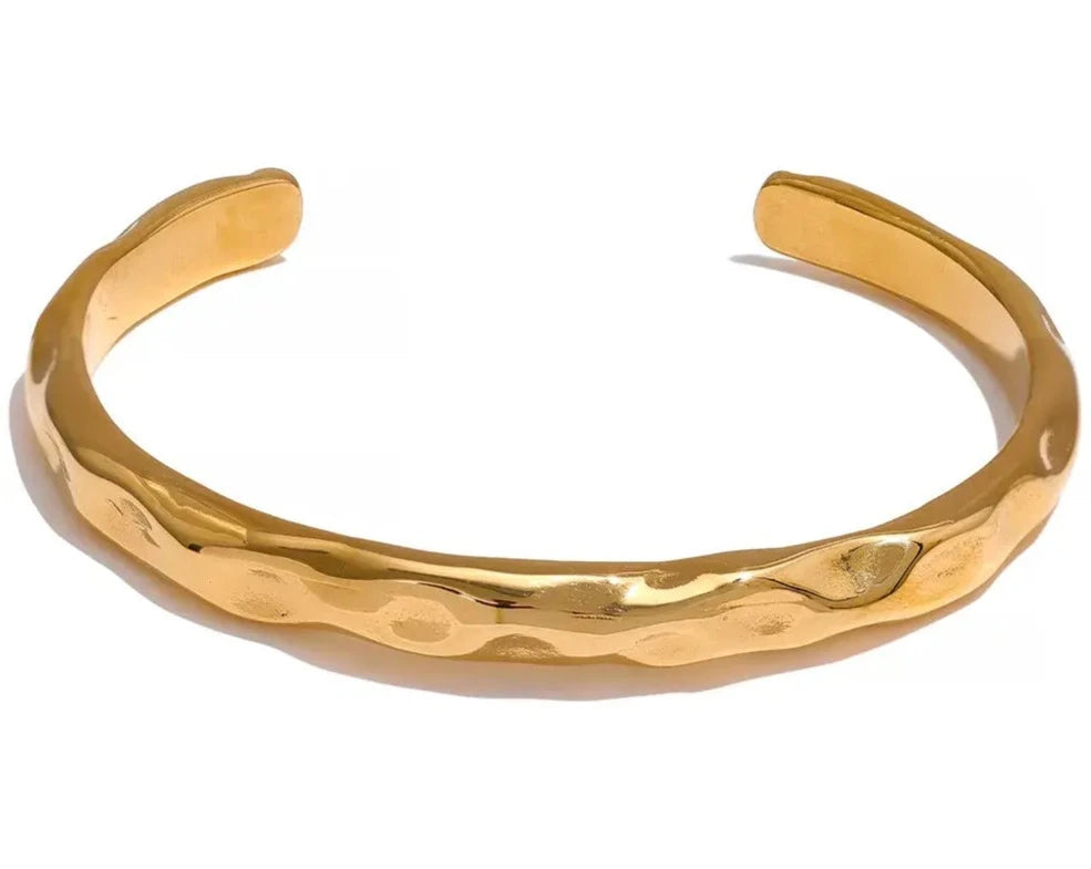 Minimalist Gold Color Stainless Steel Bangle