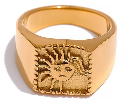 Sun Abstract Ring