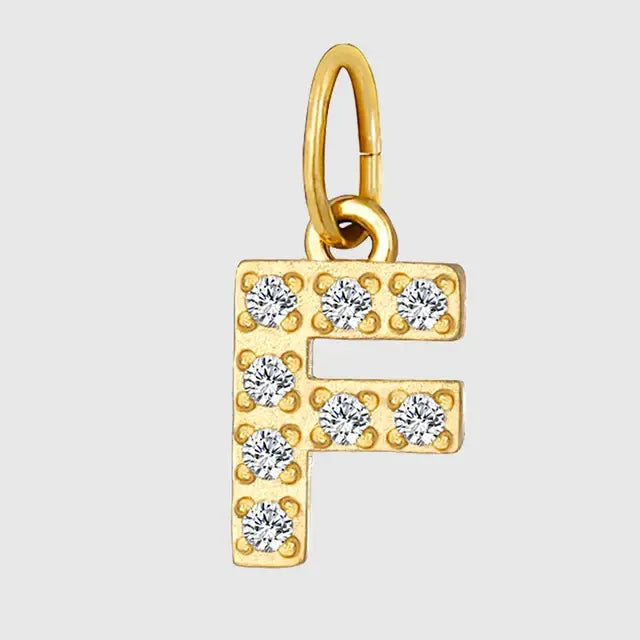 Diamond Alphabet Pendant